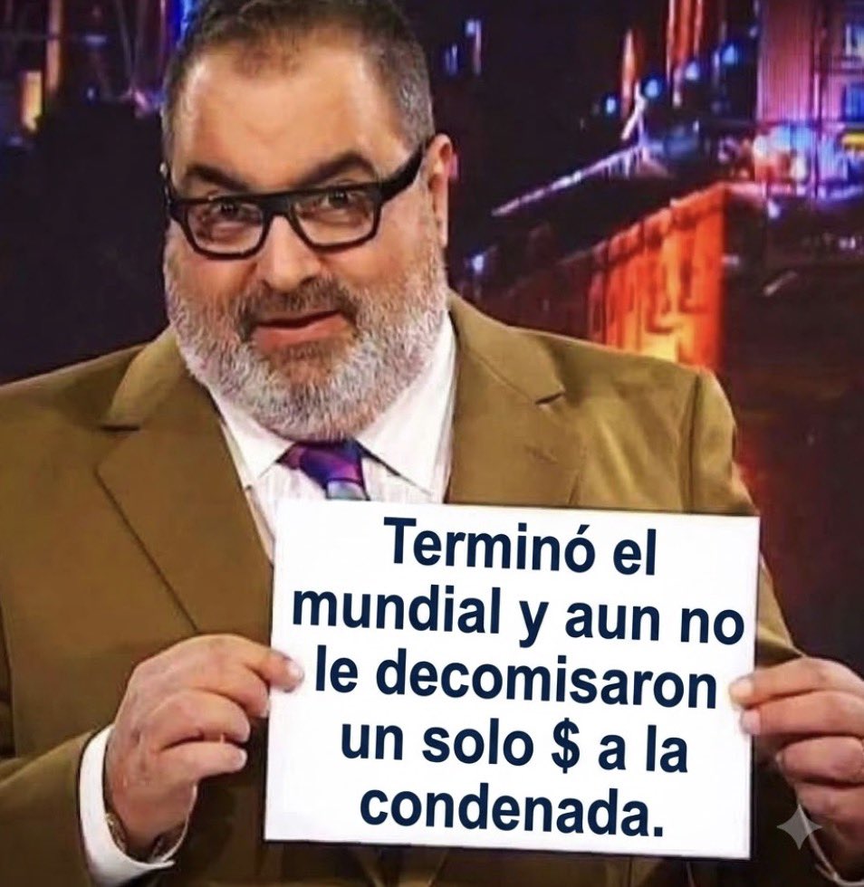 Jofa2010's tweet photo. El 2 de julio de 2026, la CSJN rechazó las últimas quejas presentadas por la defensa contra la actualización del monto del decomiso, dejando firme en forma definitiva la suma indexada por inflación de 685.000 millones de pesos y habilitando el procedimiento para el remate y ejecución patrimonial de los inmuebles y activos afectados.
