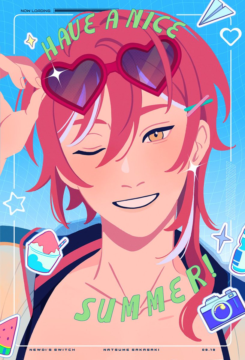 humbuns's tweet photo. natsume print i did for an upcoming switch cupsleeve event! ☀️🏖️✨
[ #enstars ] https://t.co/Zzh7Jh3KwM