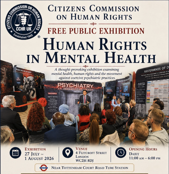 uptone's tweet photo. Last day TODAY - a thought-provoking exhibition examining mental health, human rights and the movement against coercive psychiatric practices.
11am-6pm 4 Flitcroft St London WC2H 8DJ
#whatson #thingstodo #mentalhealth #CCHR https://t.co/U3qjm5HyoU