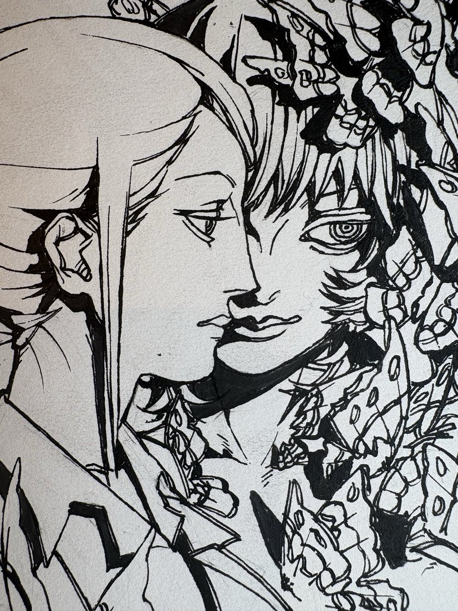 Invidia_39's tweet photo. Gonna color this digitally some time https://t.co/UFSHKV1EFh