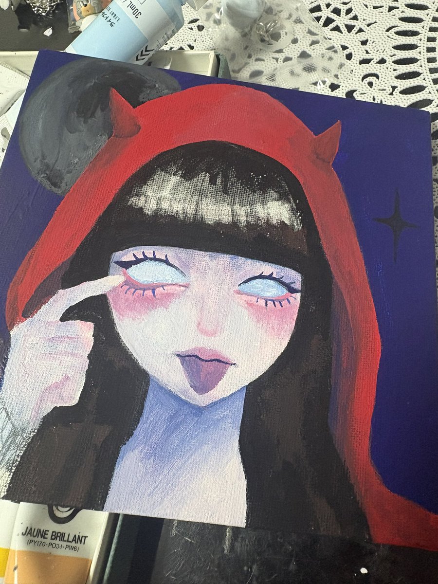 h1chan609's tweet photo. おはようございます☀️

前の作品に必要なものまだ購入できてないので、一旦別のイラスト進めてます！
👿

#イラスト
#絵描きさんと繋がりたい
#絵描きさんフォロバ100
#絵柄が好みって人にフォローされたい https://t.co/183C3kFHu6