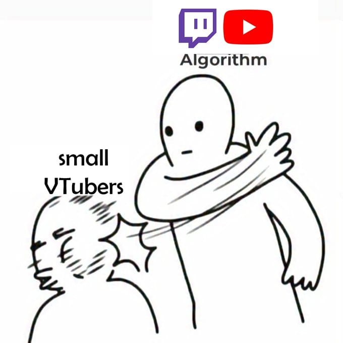 Avadomivtuber's tweet photo. Dear algorithm... there are so many amazing small VTubers out there. Give them a chance to shine.

#vtuber #streamercommunity https://t.co/OBgBzyJKNy