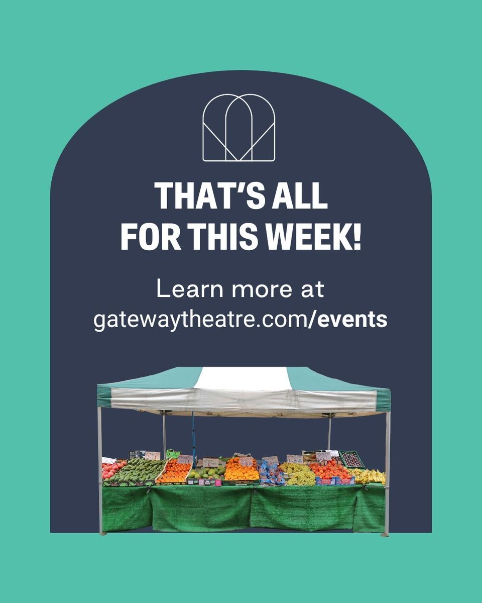 GatewayThtr's tweet photo. 🗓 This Week at Gateway Theatre | August 2 - 8, 2026
Reminders for this week at Gateway! 📣

🗻 Box Office closed for BC day
✏ Admin office closed at 12:30pm

For future events and more, visit https://t.co/SkBRg4f54m (link in bio). 🔗 https://t.co/aEfVg8yIZC