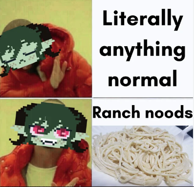 Avadomivtuber's tweet photo. Me: I'll try something different today.
Also me 5 minutes later: Ranch noodles.

#smallstreamer #vtuber #PNGtuber #ENvtuber https://t.co/guacKhx1HF