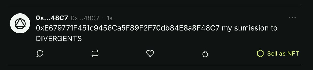 autistoperator's tweet photo. @Divergents_eth @sageartxyz 0xE679771F451c9456Ca5F89F2F70db84E8a8F48C7 posted on @sageartxyz https://t.co/8xIwoUqSdH