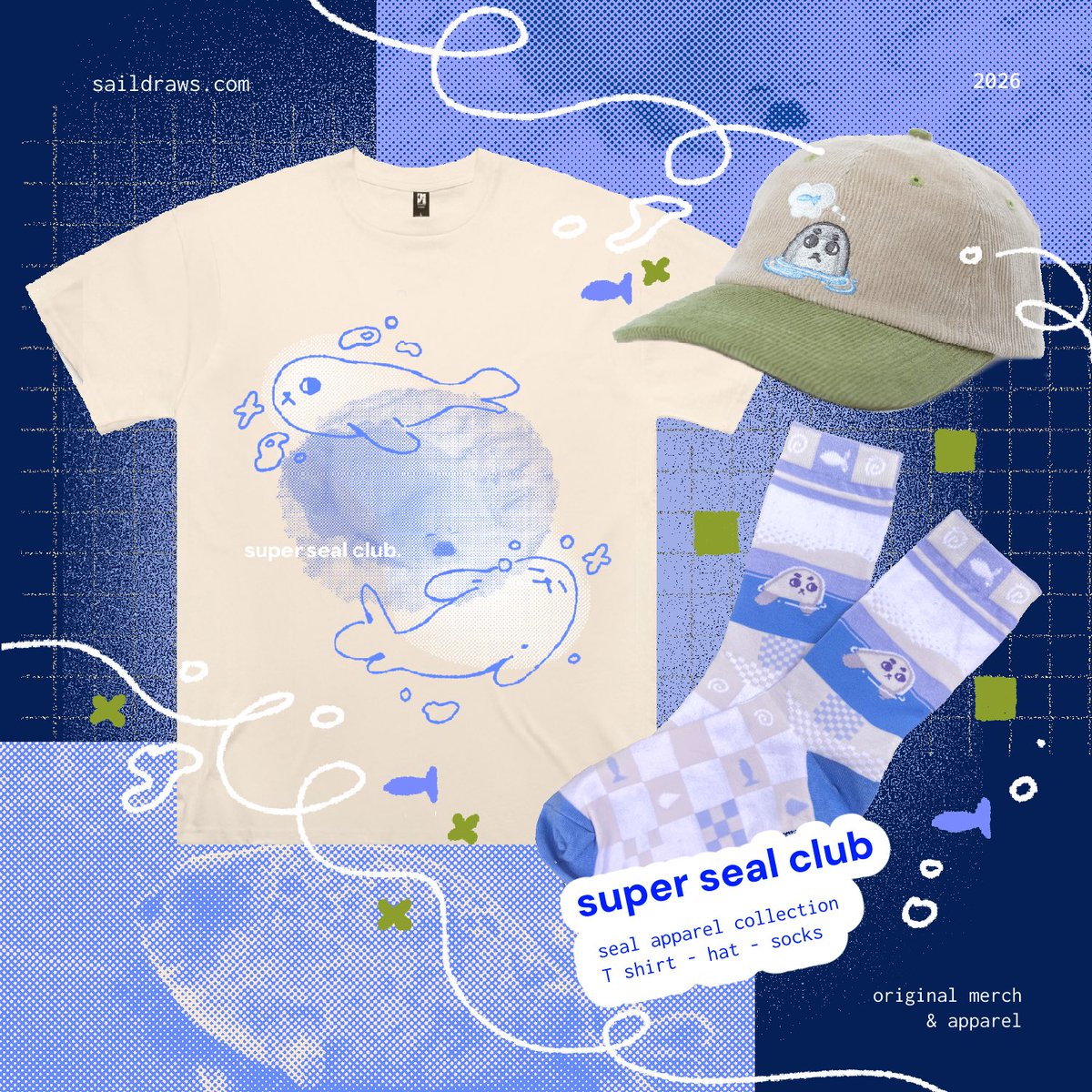 saildraws's tweet photo. summer 2026
store is open till thursday!!
seal shirts restocked S - 3XL : ) https://t.co/3yhZVXuodv
