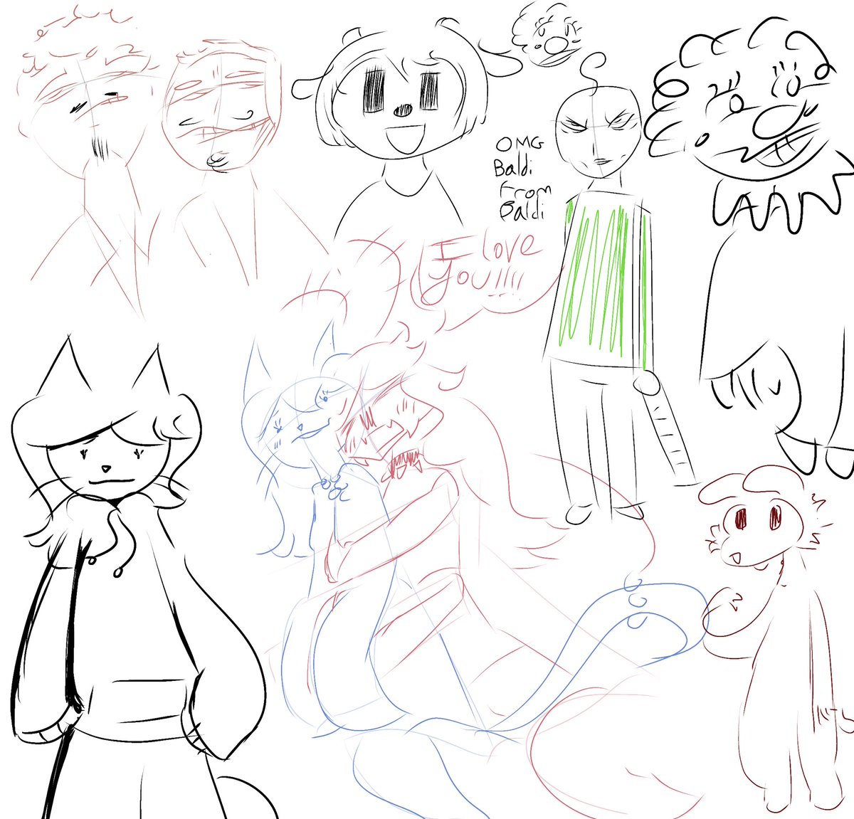 ThatCl0wnBilly's tweet photo. uhhhhhh the animation is uhmmm sorry i forgot about it but take these doodles https://t.co/JiBFXcQZeK