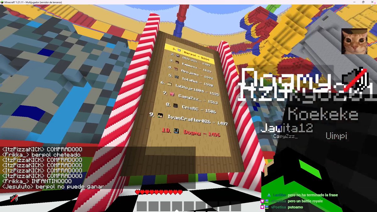 IvanCrafter026's tweet photo. Top 9 del evento de The Amazing CML Circus!

Se me ha hecho cortisimo pero ha estado de 10, como buen fan de la serie he visto muchisimas referencias muy bien logradas y me ha encantados. Ojalá participar en más eventos así :D https://t.co/ZSad5q5gwO