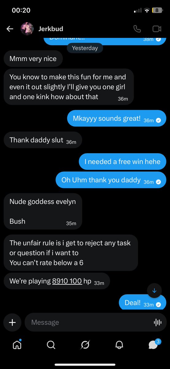 goonettekatie's tweet photo. @Johnny931285631 Round 2… loss again
Record 0-2
Streak 0

@Jerkbuddey beat me without even having as many rules as he was allowed… and now he gave me an upvote loser post… 
#wankbattle #goon #wankchat https://t.co/29U7B3B3Gc