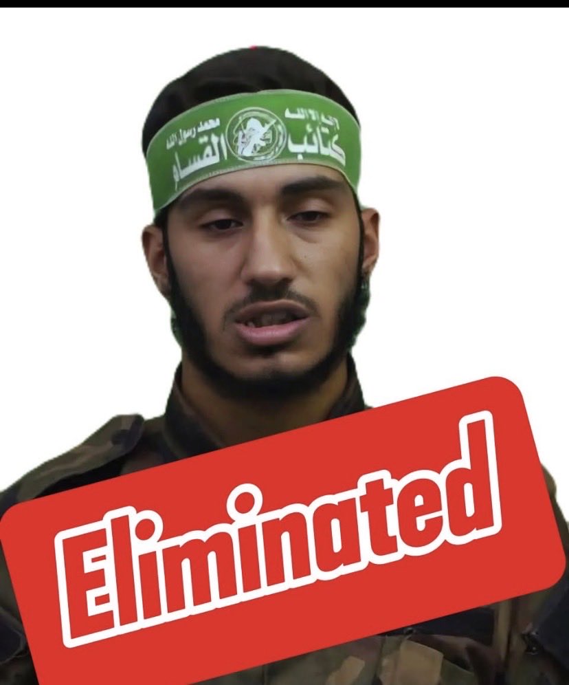 Aaron710David's tweet photo. Eliminated🚫💥

Hamas terr-rist Tariq Daloul Abu Khnafe was Permanently Neutralized by the Israeli Defense Force . https://t.co/TJiGHBLBin