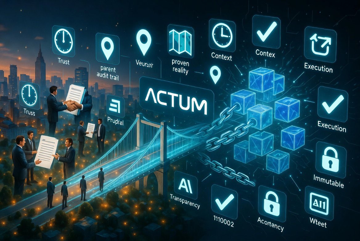 feenoktk01's tweet photo. @Actum_system is building a system where real-world actions become verifiable and immutable records, turning proof into a trusted digital asset.

ACTUM's vision is simple:

✅ Record facts
✅ Verify actions
✅ Build trust through proof
#Actum https://t.co/nxWr1SvSUo