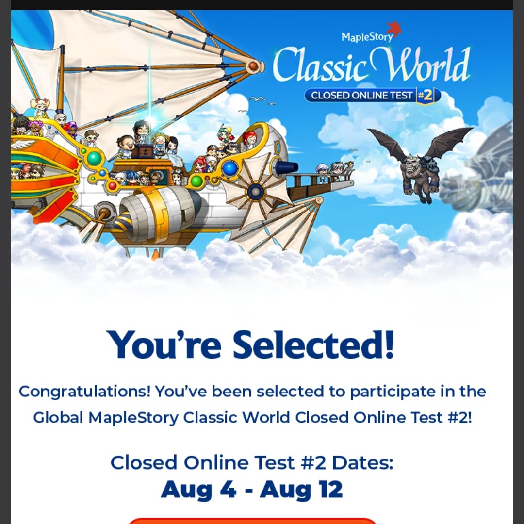 seua_lin's tweet photo. I haven't logged on Maple in like 3 years but Nexon has deemed me worthy of classic world.
Neat! https://t.co/uKS8k0vk89