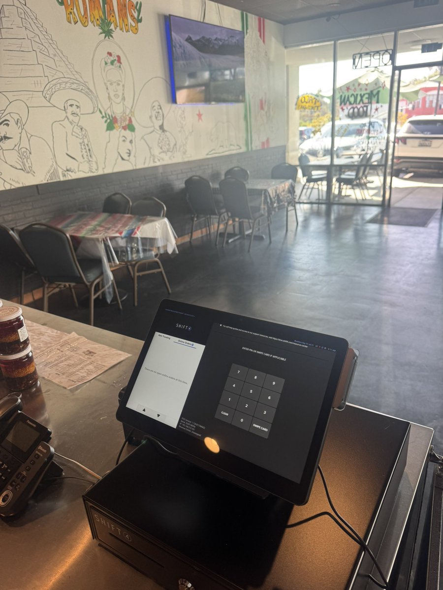 Tanershift4's tweet photo. Shift4Dine New POS upgrade Romans Mexican Restaurant in CA! 👊  We do our work with passion.🔥We are instilling our love for Shift4Dine in everyone. 💙  🚀🚀😍😍 They loved the new pos system! #Shift4Dine @Shift4 🇨🇾🇨🇾 https://t.co/4ifv1ZtjQQ