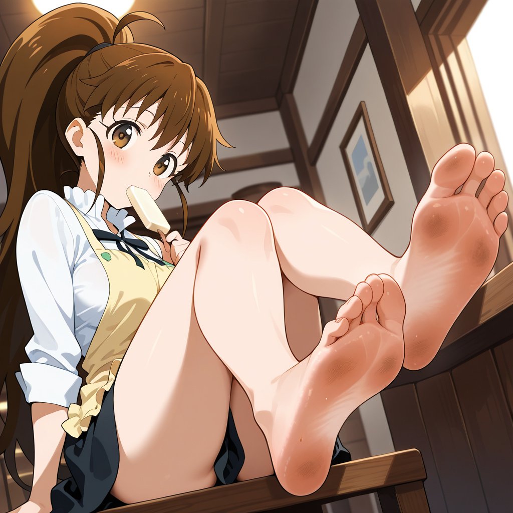 Red_Skull25's tweet photo. Los #pies ligeramente sucios tienen su encanto, no creen? 🥴🥰

#Taneshima #Popura #feetfetısh #sexy #kawaii #hot #cute #anime #ponytail https://t.co/zjqLkwg5ik