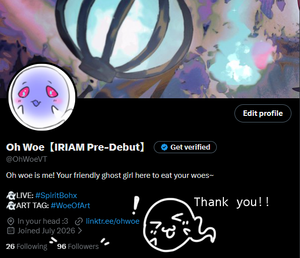 OhWoeVT's tweet photo. Almost at 100!! Thank you 🥰🥰

What should we do to celebrate? Poll Below~ https://t.co/vj3oEEWvH1