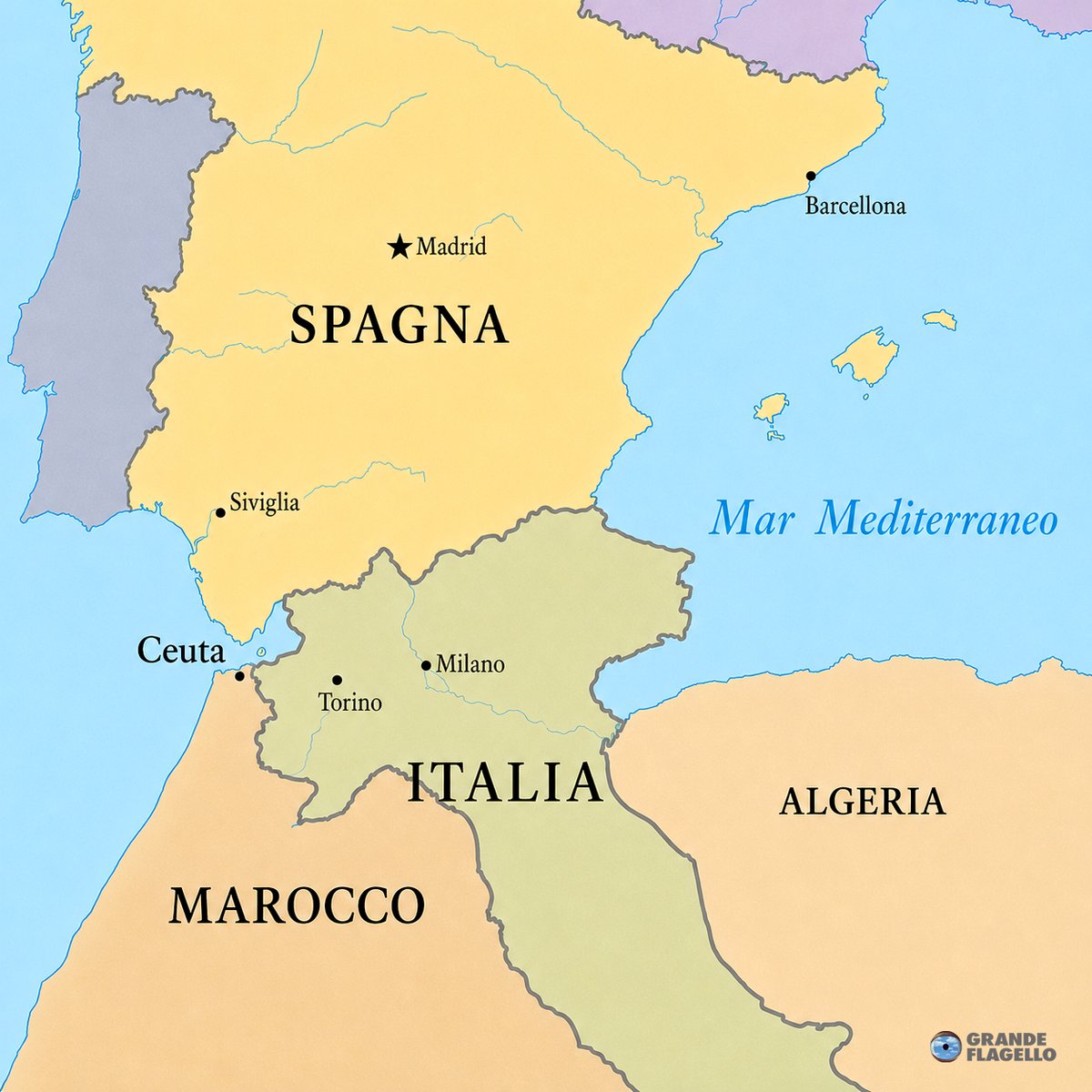 grande_flagello's tweet photo. La propaganda italiana: #Ceuta #Schengen https://t.co/vO35V2wbyj