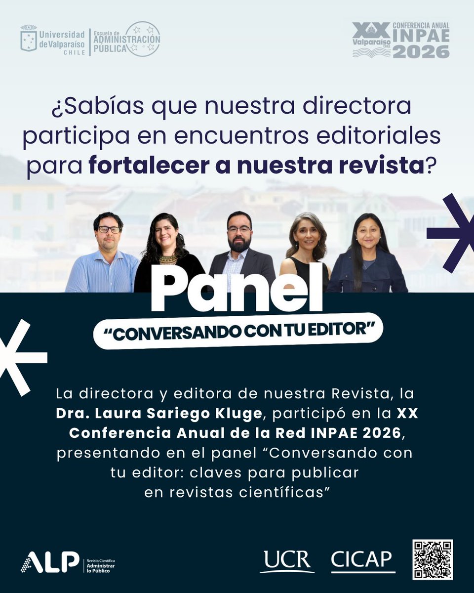 RevistaALP's tweet photo. ¿Sabía que se fortalece y posiciona una revista al participar en eventos con otros editores académicos? Nuestra directora @laurasariego participó en “Conversando con tu Editor: Claves para publicar en #revistascientíficas” @redinpae 2026 @CICAPUCR https://t.co/YYxJhtJIeb https://t.co/gwbk1y9ktU