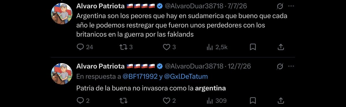 flkorr's tweet photo. @AlvaroDuar38718 @DiegoTBH1 @Melillero4 @FonsiLoaiza “Repites como un loro que te dicen que digas” 🥀🥀
“Define racista” 🥀🥀 https://t.co/epCpDgZthv