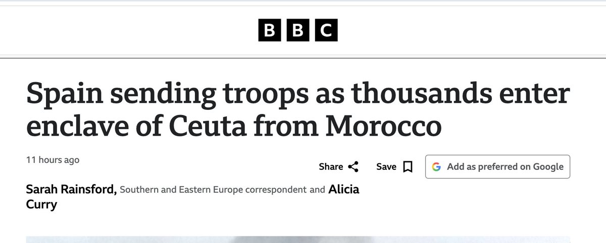 AnnCoulter's tweet photo. You will never meet anyone else who's been to Ceuta. I have! Spain should give it to the Moroccans. https://t.co/na7g6TLGP0