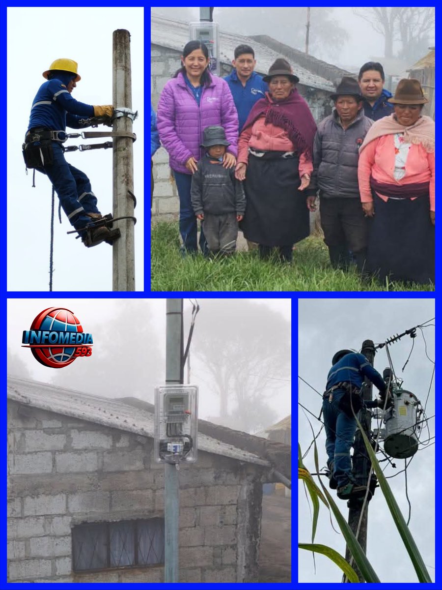 Infomedia593's tweet photo. 💡 CNEL entrega redes eléctricas a 10 familias de Simiatug
#infomedia #Guaranda #Simiatug #CNEL
@CNEL_EP @servicioscnelep
Detalles ⬇️ 
https://t.co/g2QtajwQBX https://t.co/AYTFJNNmZi
