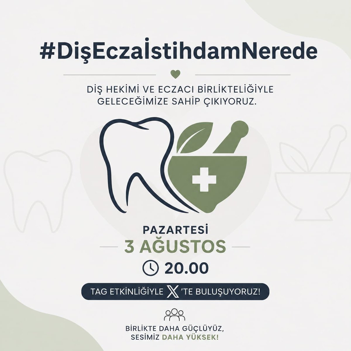 dental_atasman's tweet photo. Tüm diş hekimi ve eczacı arkadaşları etkinliğe katılmaya davet ediyorum. Unutmayın bugün yaptıklarımız yarınımızı şekillendirecek https://t.co/jJTutE2nyl
