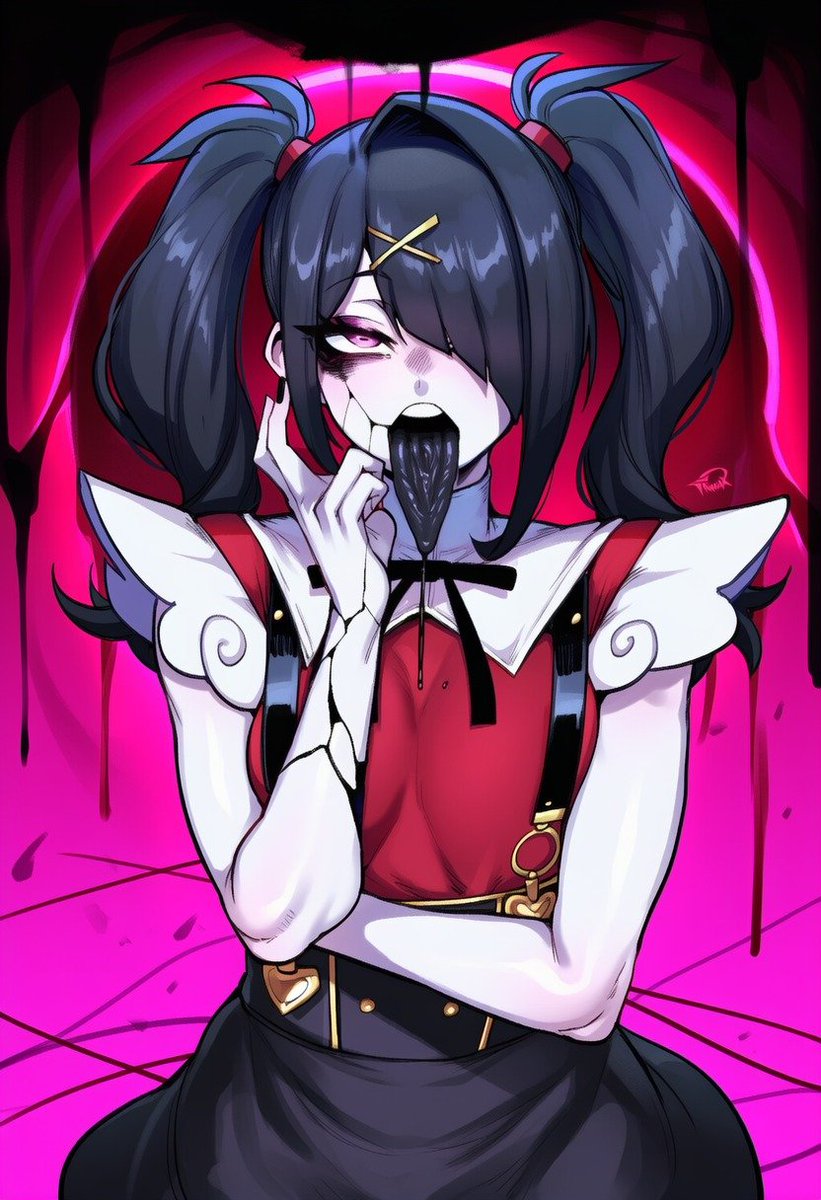 NeedyAbyssal's tweet photo. @Abyssal_Nicole @Queen_Discordia The self destructive Idol has been forces into a form of pure bliss only possible dur to the abyss, with special treatment and immense modification, her princess and owner @Abyssal_Nicole has managed to keep her famous appearance intact to feed on unexpecting preys https://t.co/WvGCDr6POl