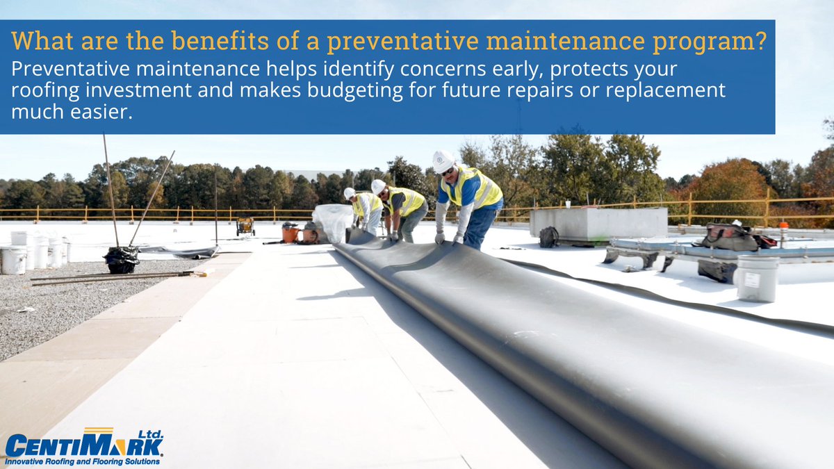 CentiMarkLtd's tweet photo. #FAQFriday: How long should a commercial roof really last? 🔍⌛

Swipe through our FAQs for answers to some of the most common questions about commercial roof life expectancy and what you can do to maximize your investment! 💪✨ https://t.co/hul08x27Le