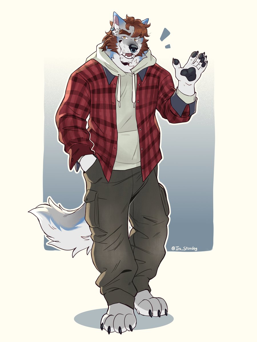 SimonWolp's tweet photo. Hey there! 🐺👋

🎨: @its_stardog https://t.co/vWvYf4kTP6