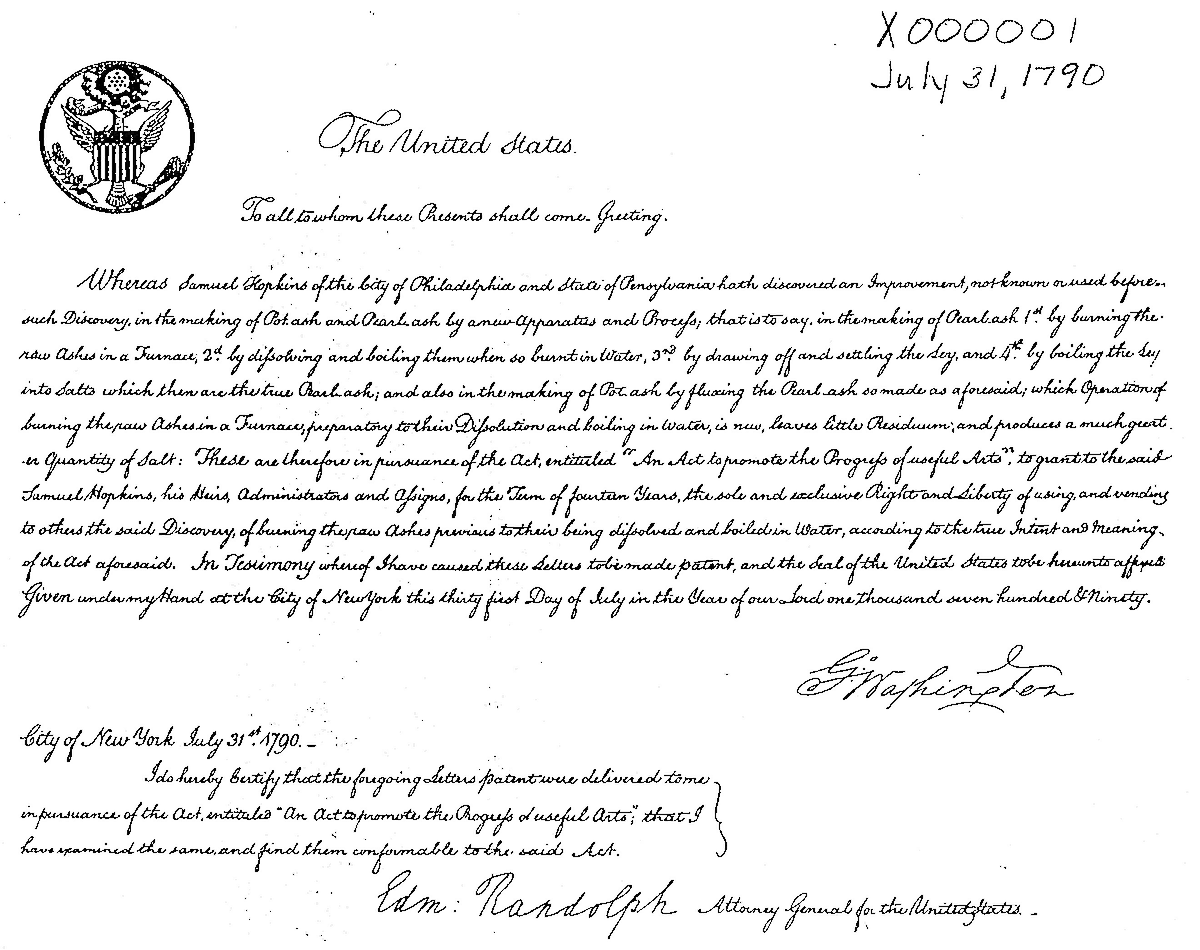 EchoesofWarYT's tweet photo. July 31, 1790. The United States issued its very first patent, and George Washington himself signed it, kicking off the system that would help make America an engine of invention.

The founders were surprisingly forward thinking about this. They wrote protection for inventors right into the Constitution, believing that if you gave people the exclusive right to profit from their ideas for a while, they would be motivated to invent useful new things and share them with the world. So one of the young government's early acts was to set up a patent system.

The first patent ever granted went to an inventor named Samuel Hopkins for a better method of making potash, a chemical used in fertilizer, soap, and glassmaking. It sounds humble, but it was genuinely useful stuff for a farming and manufacturing nation.

What makes it remarkable is who signed off on it. The document was personally signed by President George Washington. The government was so small and new that the president was literally approving individual patents by hand. That first grant launched a system that would go on to protect the light bulb, the airplane, the telephone, and millions of other inventions. American ingenuity got its official start on this day.