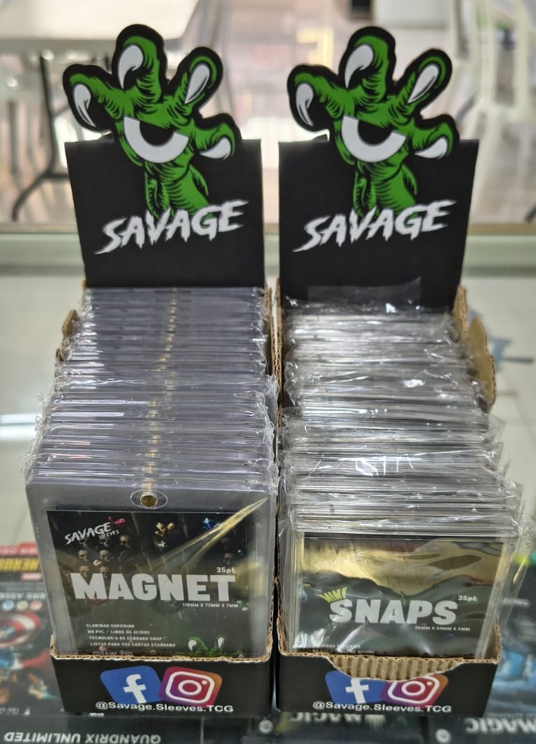 cfc_gamez's tweet photo. Protege tus hits con Savage Sleeves
Magnets y Snaps disponibles en la tienda https://t.co/2gR2qrE5O3