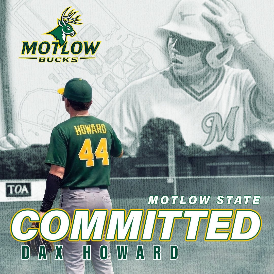 DaxHoward44's tweet photo. I’m proud and excited to announce my commitment to play baseball at Motlow State Community College. Thank you to @Bryan19Morris and @MotlowBaseball for the opportunity to play at the next level, go Bucks!

@tnballplayers @ChaseDenton_
@Redhawks_9AAAA @MidTNProspects https://t.co/rjDE9SXyV4