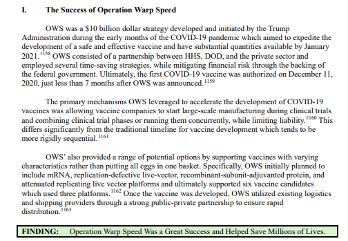 PommyTitt's tweet photo. What am I missing here? Doesn't the report everyone is quoting explicitly say the creation and distribution of vaccines helped save millions of lives? 

Why are people acting like refusing the vaccine made you a hero? https://t.co/7uZGTGCMBM