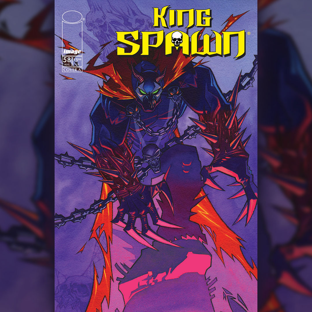 Todd_McFarlane's tweet photo. BADASS cover for KING SPAWN #58 by @inkpulp 🔥👑
On shelves 8/26. FOC is 8/3.
TODD.

Writer: Matthew Rosenberg
Artist/Inker: @thomasnachlik
Colorist: Ivan Nunes
Letterer: AndWorld Design

#spawn #comics #imagecomics #kingspawn #art @imagecomics @McFarlaneComics https://t.co/Ecyu7Kcjy9