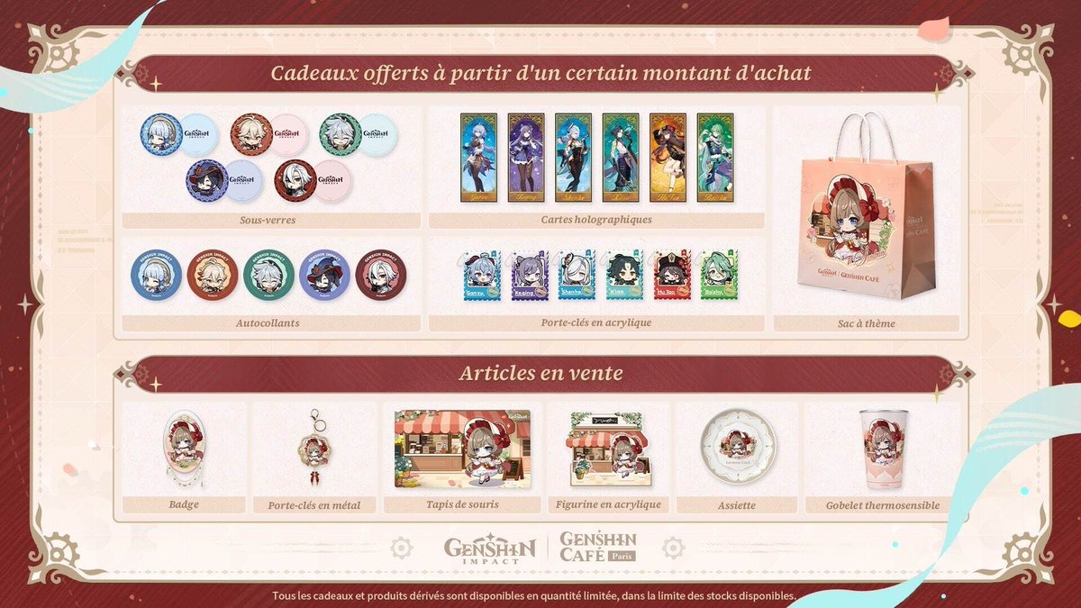ActuG's tweet photo. Genshin Impact ouvrira son premier café permanent en France le 14 août !

HoyoVerse annonce que celui-ci ne sera pas temporaire et proposera régulièrement des événements, comme celui consacré à Snezhnaya pour son ouverture

📍 Le 14 août à partir de 10 heures, au 7 rue Froment, Paris