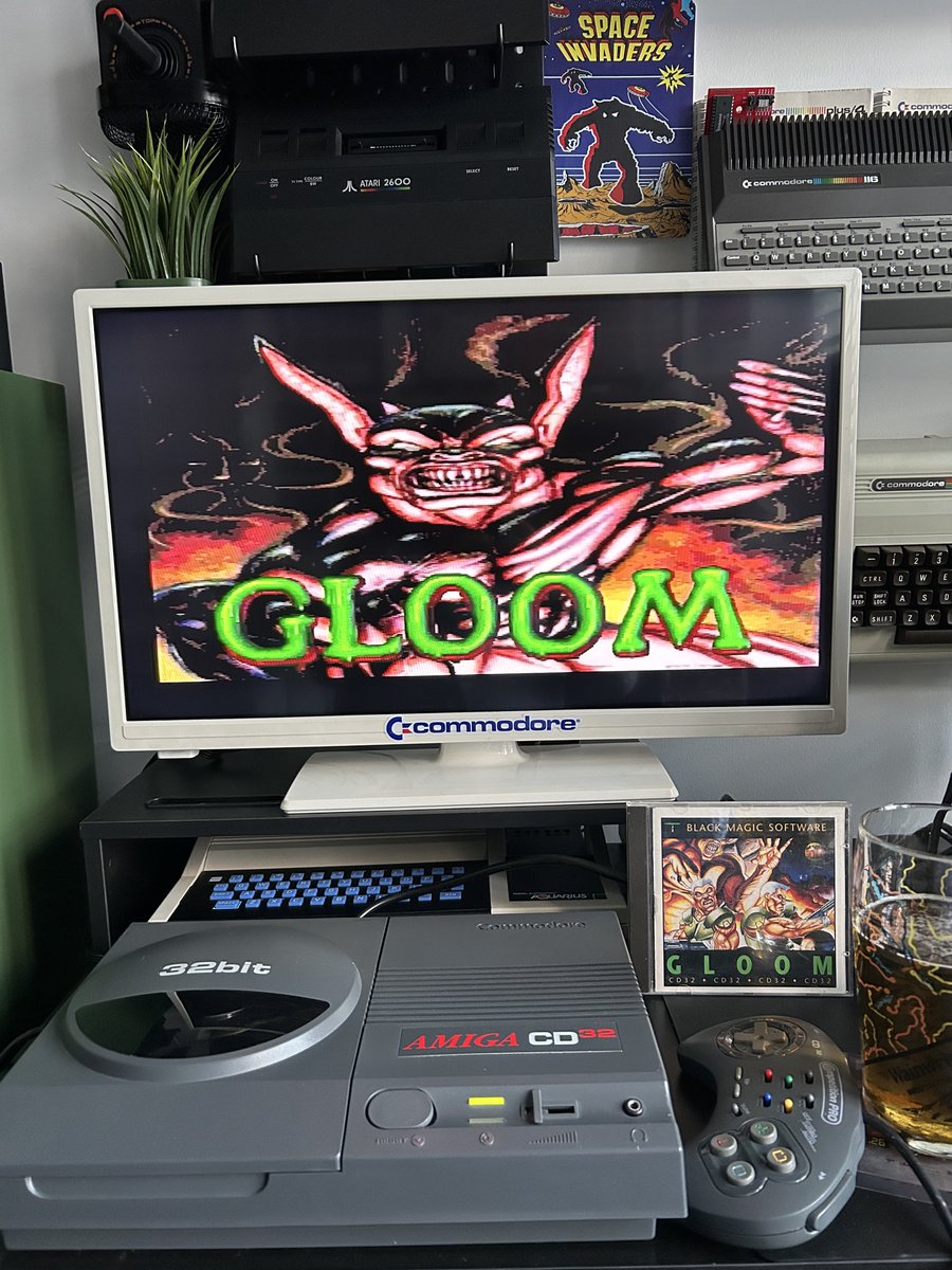 VirtualJames's tweet photo. Interview went well. Family meal done. Now time to play one of these modern consoles 😅 #CD32 #Commodore https://t.co/EDAkmcGU8G