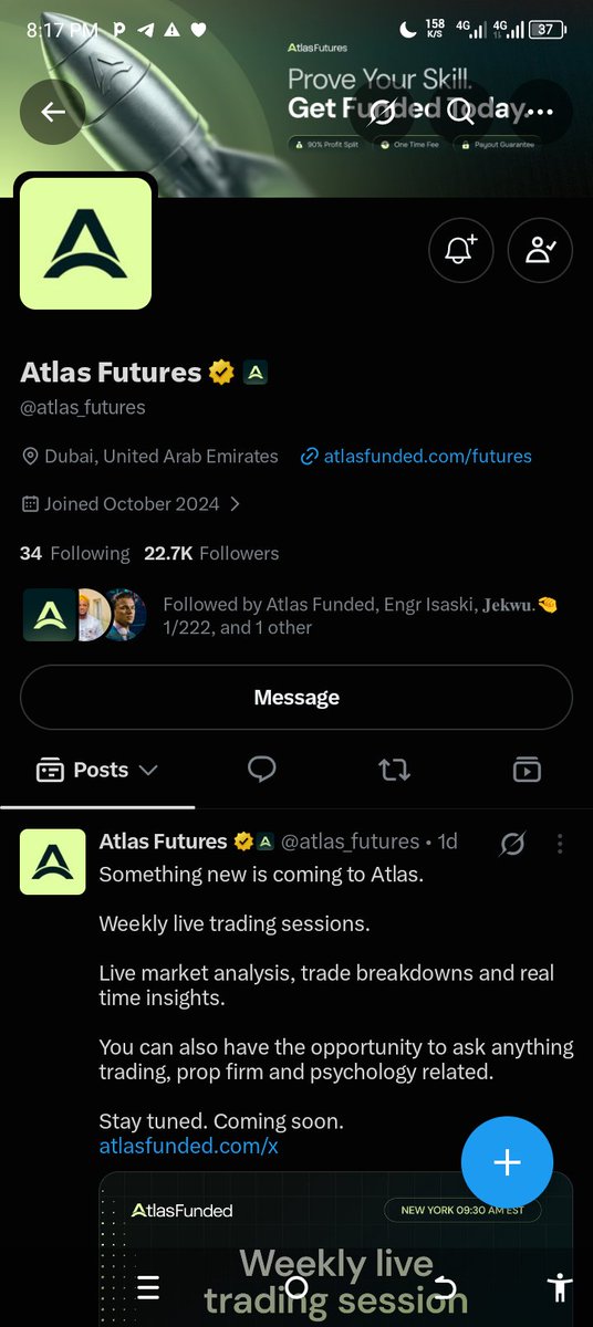 Petercharts's tweet photo. @Tradersdorm1 @atlasfunded @atlas_futures @PipsCabal @Mchartsedge 
@_m47tech_ 
@QueenXenthe https://t.co/sCcP0T62rd