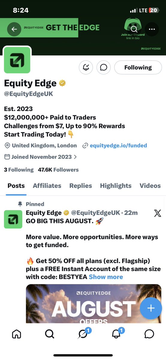 ekelero's tweet photo. @EquityEdgeUK congratulations 🎉 

@ABDUL__CRT_FX 
@myalkamatu 
@IdrisAbdul72151 

done all ✅ https://t.co/XPsc3jqnFs