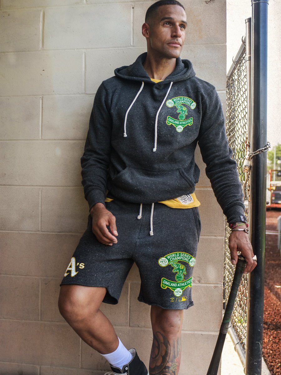 rootsoffight's tweet photo. From Catfish Hunter's arm to Rickey Henderson's wheels, the Athletics have written some of baseball's most colorful chapters.

This is their collection.

ROF x MLB x Oakland A's | https://t.co/bxVuTekFZa https://t.co/tcvGWQGFtW