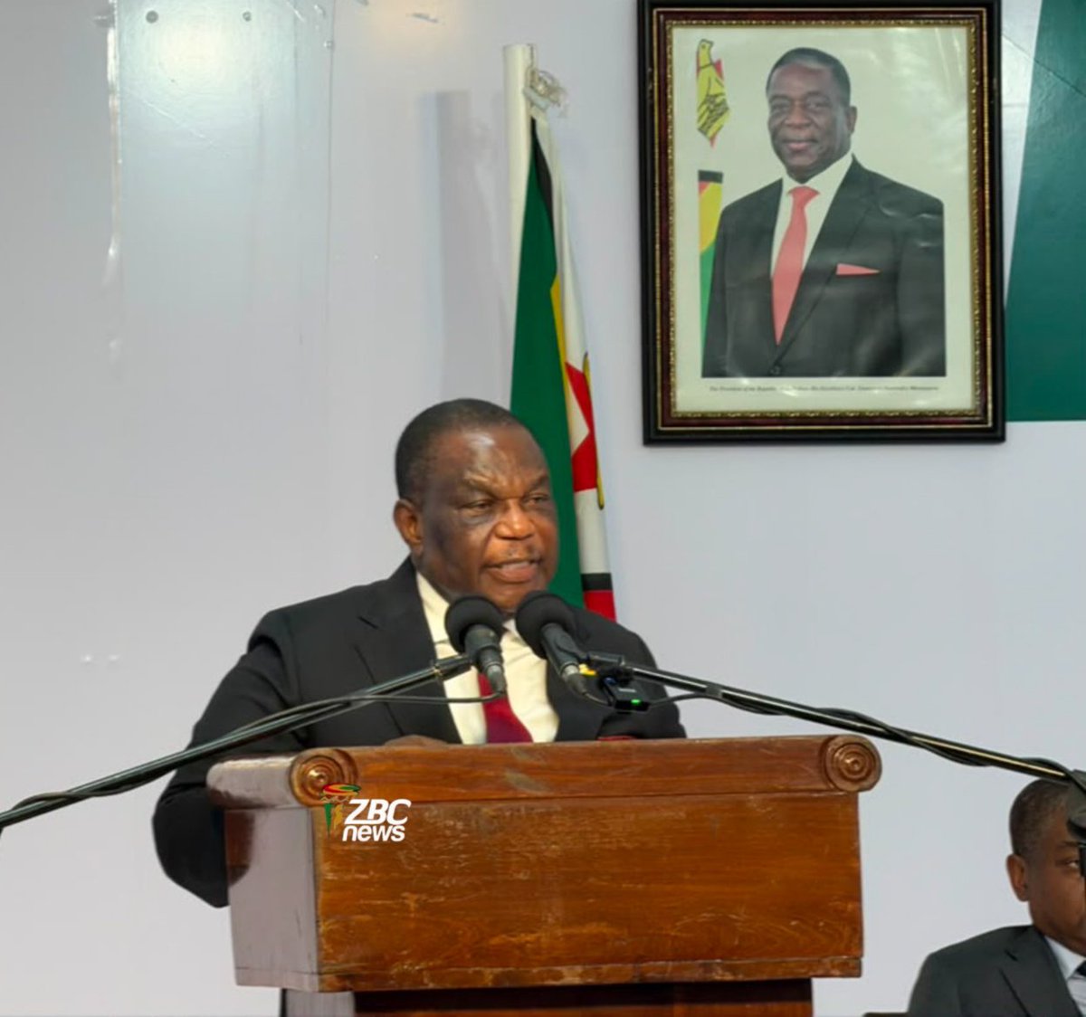 ZBCNewsonline's tweet photo. Ahead of officially opening the 29th Mine Entra Conference and Exhibition on behalf of President Dr Emmerson Mnangagwa, Vice President General (Rtd) Dr Constantino Chiwenga toured exhibition stands in Bulawayo. This year's showcase has expanded significantly, featuring 330 exhibitors, including 54 international participants, highlighting surging global confidence in Zimbabwe’s mining sector.

#MineEntra2026 #ZimbabweMining #Investment