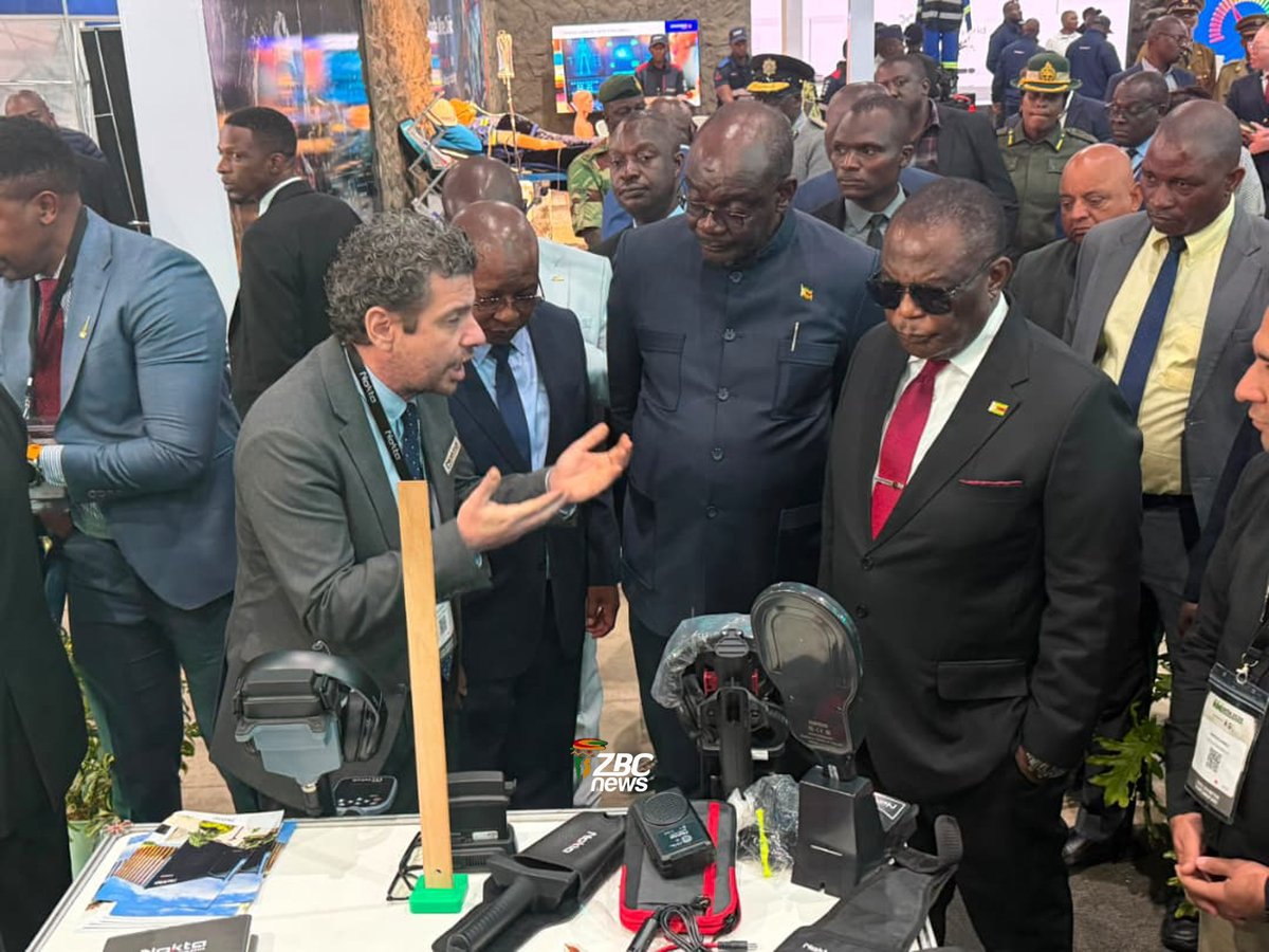 ZBCNewsonline's tweet photo. Ahead of officially opening the 29th Mine Entra Conference and Exhibition on behalf of President Dr Emmerson Mnangagwa, Vice President General (Rtd) Dr Constantino Chiwenga toured exhibition stands in Bulawayo. This year's showcase has expanded significantly, featuring 330 exhibitors, including 54 international participants, highlighting surging global confidence in Zimbabwe’s mining sector.

#MineEntra2026 #ZimbabweMining #Investment