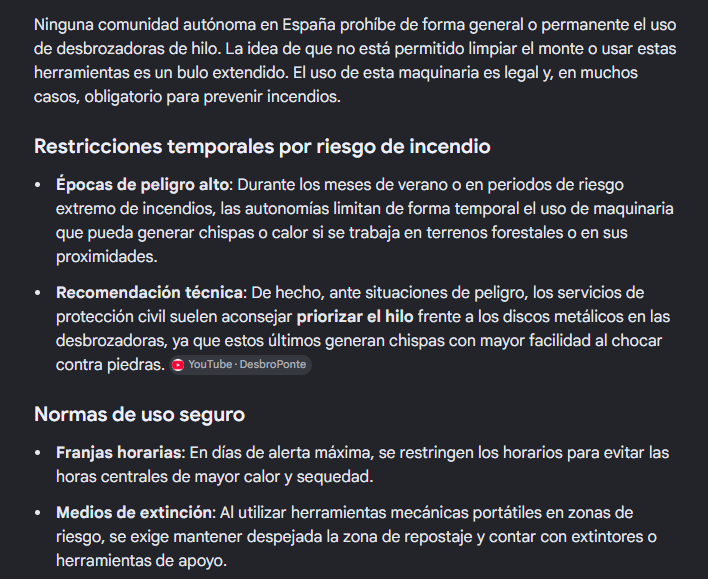 Resterinrest's tweet photo. @rorty2323 @mariamo27590862 @Apu_elrojo @NombreFalso1231 La limitación depende de la comunidad. Sabes en que zona está desbrozando y si está limitado el uso en esa comunidad en el momento en el que el graba? Porque depende de eso y encima está desbrozando con hilo. Incluso con fuentes, no desmontais nada pero quereis dar cátedra. https://t.co/bQUM6vl3KZ