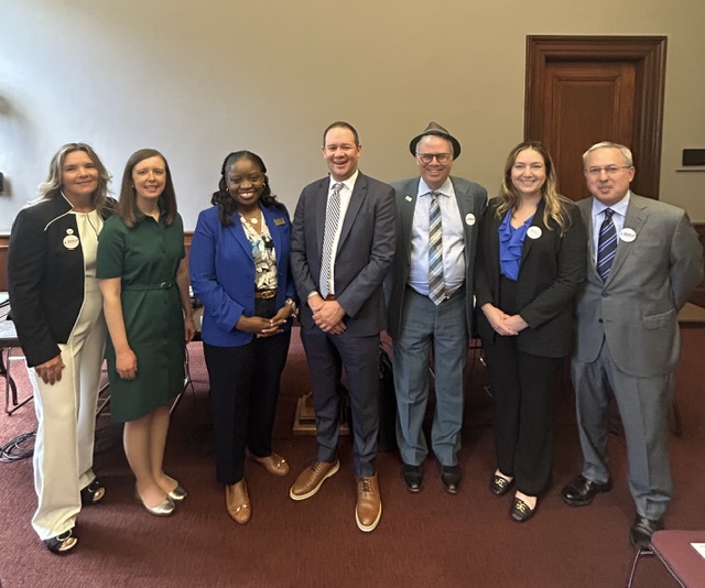 CoSN's tweet photo. The E-rate went to fight to Capitol Hill. @CoSN—alongside @SHLBCoalition , @AASAHQ , @ALALibrary, &amp; EdLiNC—briefed Congress on why school Wi-Fi is a core safety issue—from bus tracking to door locks. Read Stacy's remarks: https://t.co/PtMgvU8Kka https://t.co/oiNfTfPHTv