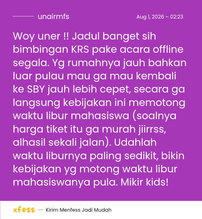 unairmfs's tweet photo. Izin misuh rek, masa sekelas TOP 3 AJA YA, kebijakannya ga ramah mahasiswa ngene https://t.co/wU7tNljWSB
