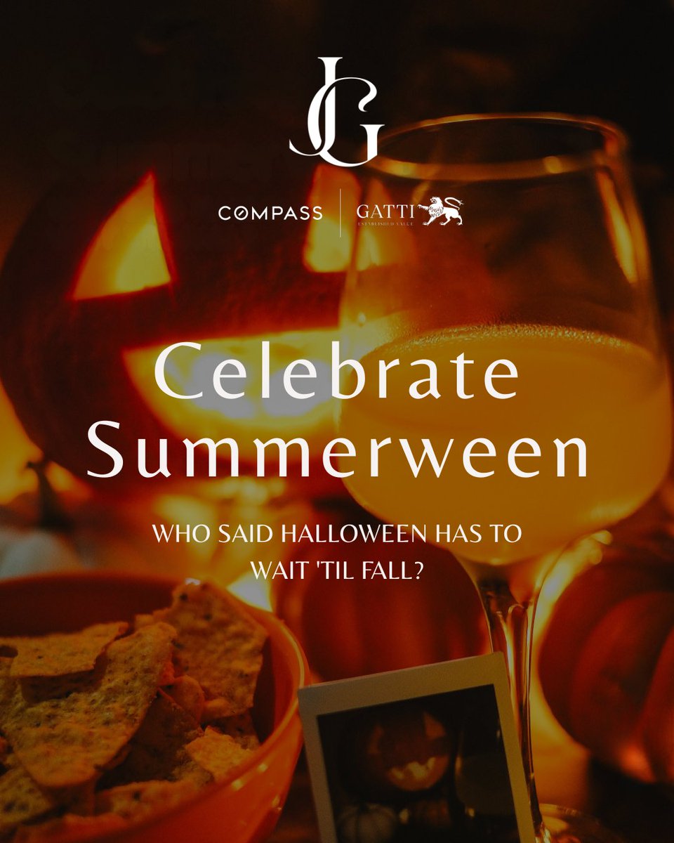 GattiRealEstate's tweet photo. 🎃☀️ Halloween came early... and we're here for it!

Who says spooky season has to wait until fall? Summerween is the latest trend bringing Halloween vibes to sunny days with costumes, festive gatherings, and spooky-inspired treats. https://t.co/ESHKfyFTi9