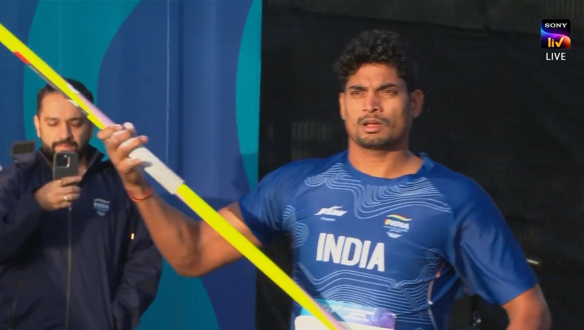 nnis_sports's tweet photo. 🚨 1st Round of Attempts by Indian Throwers
Neeraj Chopra – 80.97m
Rohit Yadav – 77.50m
Yash Vir – X (Foul)
#IndianAthletics #CWG2026 #NNISSports #AthleticsIndia #Javelin #Neerajchopra https://t.co/XIwXKV4HRK