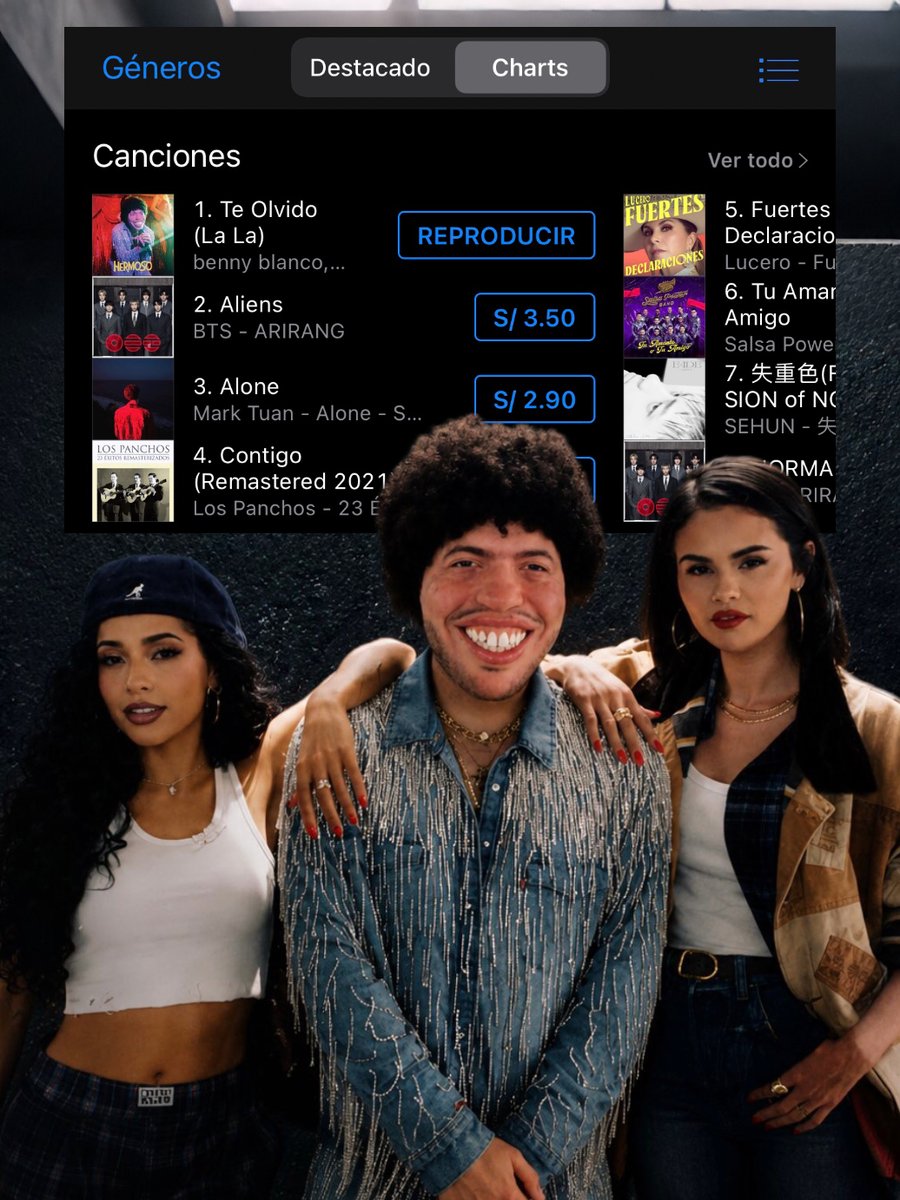 selgperu's tweet photo. ❤️‍🔥🇵🇪 ¡PERÚ LO HIZO POSIBLE! "Te Olvido (La La)" de Selena Gomez &amp; Becky G con Benny Blanco debuta en el #1 de iTunes Perú.

Además, la canción también alcanzó el #1 en el ranking Latin de iTunes EE.UU ¡convirtiéndose en un nuevo éxito para Selena! https://t.co/OiK5amSa0T