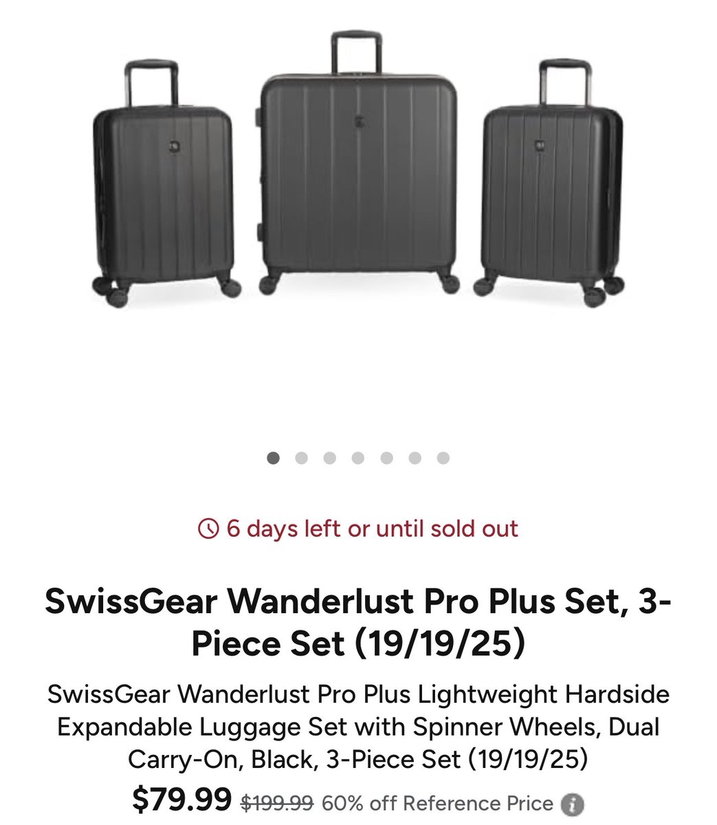 PriceErrors's tweet photo. #ad 🔥 SwissGear Luggage Set 

https://t.co/cHr2C05r9a https://t.co/jgR3v3pkpb