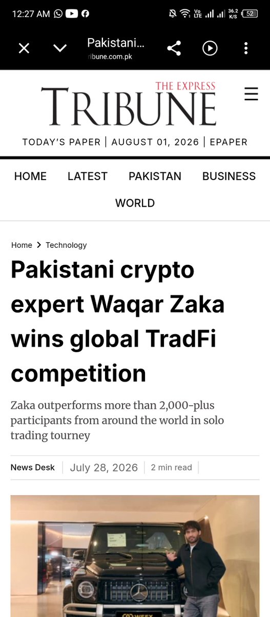 DrMarri2's tweet photo. @ZakaWaqar @Bybit_Official Bybit has the opportunity to become the first global exchange to build an extraordinary partnership with Waqar Zaka and his millions of followers. The potential is enormous.
@ZakaWaqar https://t.co/hgH7JgToOU