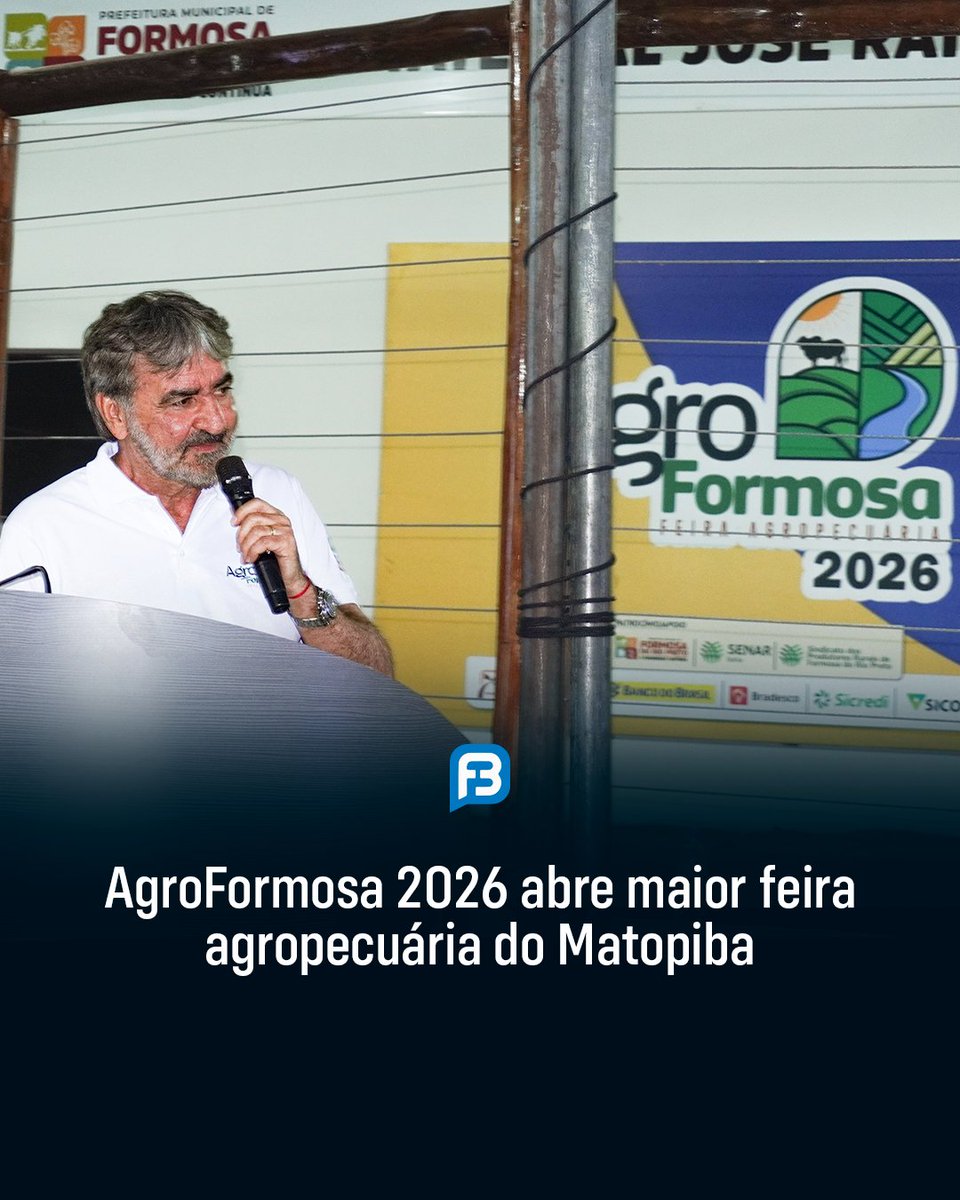 FalaBarreiras's tweet photo. AGROFORMOSA 2026 ABRE MAIOR FEIRA AGROPECUÁRIA DO MATOPIBA
https://t.co/segoshANya
#AgroFormosa2026 #FormosaDoRioPreto #Agronegócio #Matopiba #AgroBahia #Falabarreiras
Siga o Falabarreiras no Instagram:
https://t.co/YnDGy4Gb9L
Falabarreiras, notícia é pra sempre! https://t.co/6qU8GZiAHw