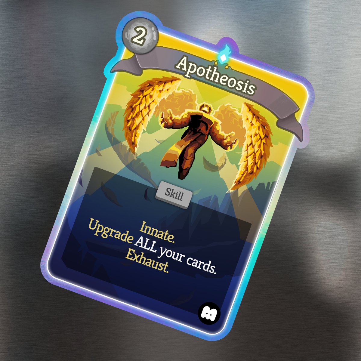 MegaCrit's tweet photo. In honor of the latest StS2 drop wrapping up, the Makeship team is doing a stream (with giveaways)!

The campaign has been extended until August 8 AND a stretch goal for a limited edition Apotheosis sticker has been added, so grab the first ever Merchant merch while you can! 🪙✨ https://t.co/TR1YOPBmXe